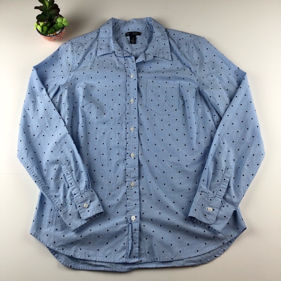 GAP Tops - Gap | Polka Dot Button Down Blouse